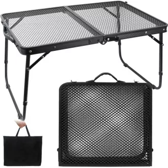 Sklopivi kamperski stol 60x40x27 cm, crni