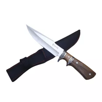 Planinarski nož 31 cm s drvenom drškom i koricama