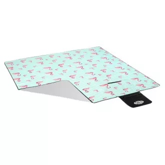 Piknik deka 200x200 cm MINT FLAMINGO
