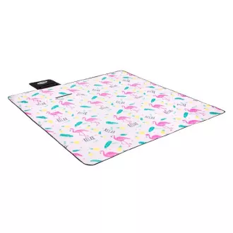 Piknik deka 200x200 PINK FLAMINGO