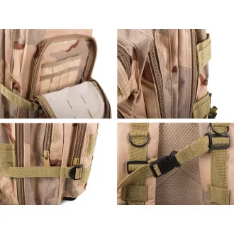 Vojni planinarski ruksak 30 l, crni