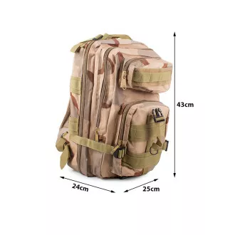 Vojni planinarski ruksak 30 l, crni