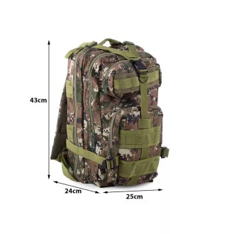Vojni planinarski ruksak 30 l, crni