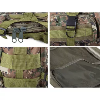 Vojni planinarski ruksak 30 l, crni