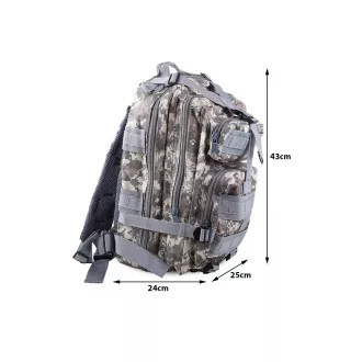 Vojni planinarski ruksak 30 l, crni