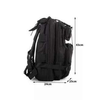 Vojni planinarski ruksak 30 l, crni