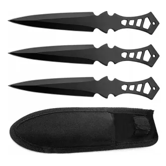 Nož za bacanje - set s koferom 3 kom 19 cm