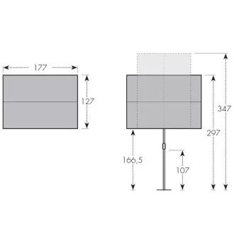 Doppler Balkonski ekran Active 180x130 cm antracit Doppler Balkonski ekran Active 180x130 cm antracit