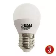 TESLA - LED MG270427-1, žarulja mini BULB E27, 4W, 230V, 320lm, 15.000h, 2700K topla bijela, 180°