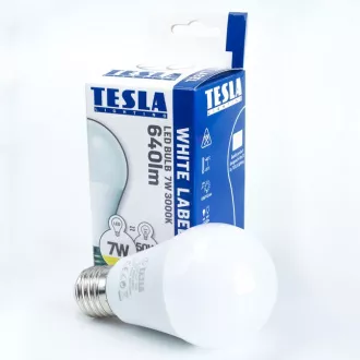 TESLA - LED BL270927-5D, ŽARULJA E27, 9W, 230V, 806lm, 30.000h, 2700K topla bijela, 200°, st.