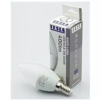 TESLA - LED CL140530-7, CANDLE žarulja, E14, 5W, 230V, 400lm, 25.000h, 3000K topla bijela,