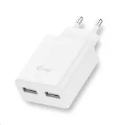 i-tec USB Power Charger 2 porta 2.4A - USB punjač - bijeli