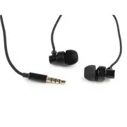 GEMBIRD slušalice s mikrofonom MHS-EP-CDG-B za MP3, metalne, crne