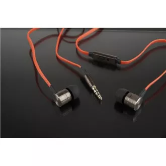 GEMBIRD slušalice s mikrofonom MHS-EP-LHR za MP3, metalne, crne