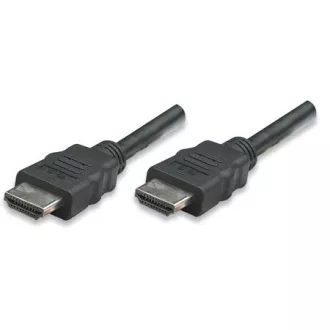 MANHATTAN HDMI kabel s Ethernetom, oklopljen, 1m, crni