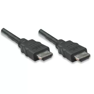 MANHATTAN HDMI kabel s Ethernetom, oklopljen, 1m, crni