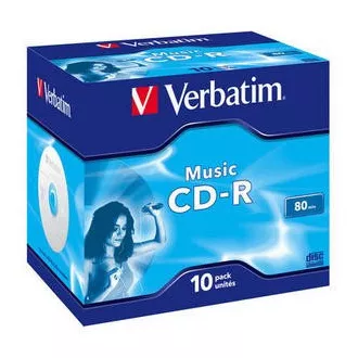VERBATIM CD-R (10 pakiranja) Audio / Live it! / Boja / Jewel / 80 min