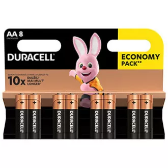 Duracell BASIC jednokratne AA alkalne baterije, pakiranje od 8 komada