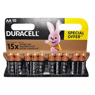 Duracell BASIC jednokratne AA alkalne baterije, pakiranje od 10 komada