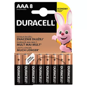 Duracell BASIC jednokratne AAA alkalne baterije, pakiranje od 8 komada Duracell BASIC jednokratne AAA alkalne baterije, pakiranje od 8 komada