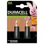 DURACELL punjiva AA baterija 2500 mAh 2 kom