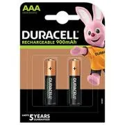 DURACELL punjive mikroćelijske baterije AAA 900 mAh 2 kom.