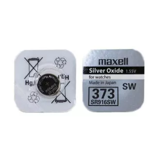 Baterija za sat, 373, gumb, 373, SR916SW, 1.55V, Maxell, blister, 1-pak. Baterija za sat, 373, gumb, 373, SR916SW, 1.55V, Maxell, blister, 1-pak.