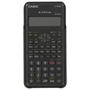 Casio kalkulator FX 82 MS 2E, crni, školski, sa dvolinijskim displejem