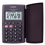 Casio Kalkulator HL 820LV BK, crni, džepni, osam znamenki