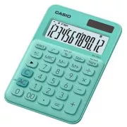 Casio kalkulator MS 20 UC GN, tirkizni, dvanaest znamenki, dvostruko napajanje, NA AKCIJI