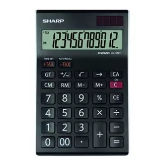 Sharp kalkulator EL-125TWH, crno-bijeli, stolni, dvanaest znamenki