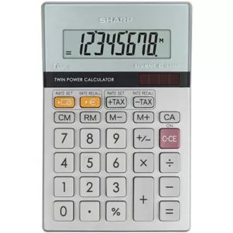 Kalkulator Sharp EL-330ER, srebrni, džepni, osam cifara