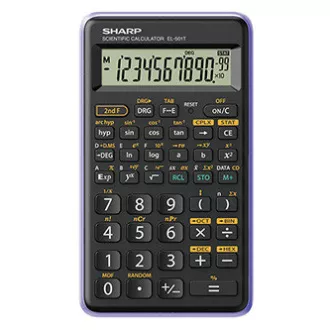 Sharp kalkulator EL-501TVL, ljubičasti, znanstveni, deseteroznamenkasti