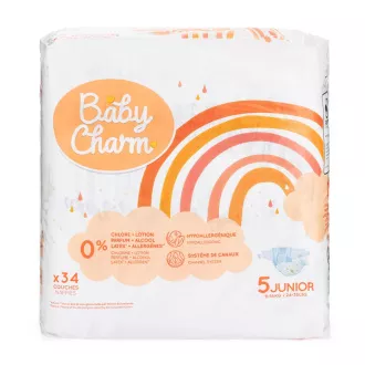 Baby Charm Super Dry Flex veličina 5 Junior, 11-16 kg (34 kom)