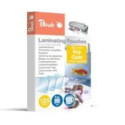 PEACH folija za laminiranje, vrećica s ključem (64x99 mm), 125 mikrona, 100 komada