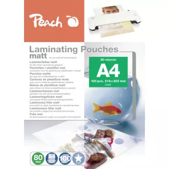 PEACH folija za laminiranje A4 (216x303mm), 80mic, mat, 100 kom