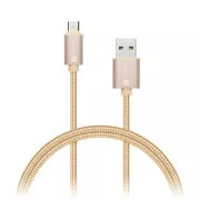 CONNECT IT Wirez Premium Metallic micro USB - USB, zlatni, 1m