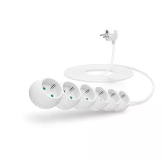 CONNECT IT produžni kabel 230 V, 6 utičnica, 5 m, bez prekidača (bijeli) CONNECT IT produžni kabel 230 V, 6 utičnica, 5 m, bez prekidača (bijeli)