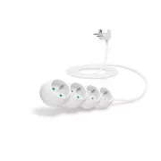 CONNECT IT produžni kabel 230 V, 4 utičnice, 3 m, bez prekidača (bijeli)