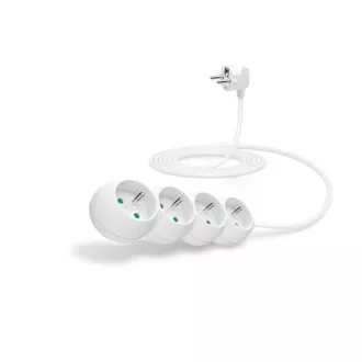 CONNECT IT produžni kabel 230 V, 4 utičnice, 3 m, bez prekidača (bijeli)