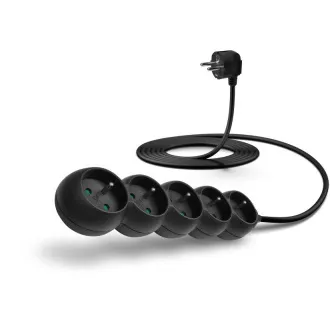 CONNECT IT produžni kabel 230 V, 5 utičnica, 3 m, bez prekidača (crni) CONNECT IT produžni kabel 230 V, 5 utičnica, 3 m, bez prekidača (crni)