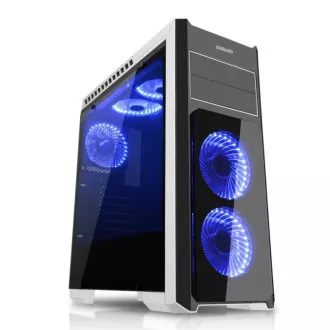 EVOLVEO Ray 4, kućište full ATX midi tower, 5x 120mm, 2x USB2.0, 1x USB3.0, kaljeno staklo crni plavi dizajn EVOLVEO Ray 4, kućište full ATX midi tower, 5x 120mm, 2x USB2.0, 1x USB3.0, kaljeno staklo crni plavi dizajn
