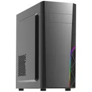 Zalman kućište miditower T8, bez napajanja, ATX, 1x 120mm ventilator, 1x USB 3.0, 2x USB 2.0, RGB, crno