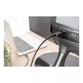 Adapter Digitus USB-C na HDMI kabel, 1,8 m 4K/30 Hz, crni, metalni poklopac