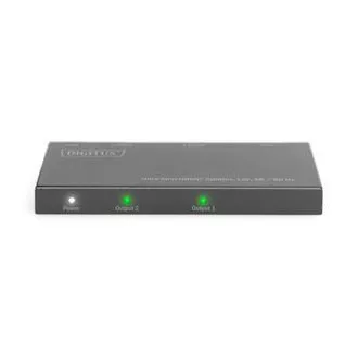 Digitus Ultra Slim HDMI Splitter, 1x2, 4K / 60Hz HDR, HDCP 2.2, 18 Gbps, Micro USB napajanje
