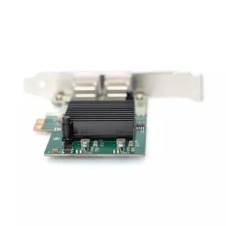 Digitus Gigabit Ethernet PCI Express kartica Dual Port 32-bit Low Profile Holder Intel Chipset