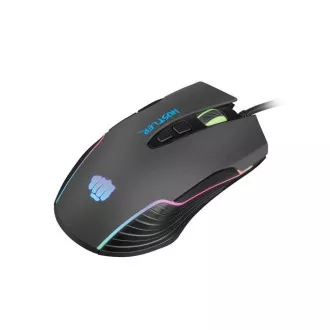Fury Gaming miš Hustler, gaming, 6400DPI, USB, optički, žičani, RGB, 7 tipki, dužina kabela 1.6m, crni
