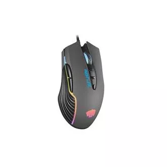 Fury Gaming miš Hustler, gaming, 6400DPI, USB, optički, žičani, RGB, 7 tipki, dužina kabela 1.6m, crni