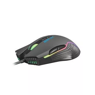 Fury Gaming miš Hustler, gaming, 6400DPI, USB, optički, žičani, RGB, 7 tipki, dužina kabela 1.6m, crni