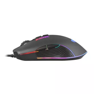 Fury Gaming miš Scrapper, gaming, 6400DPI, USB, optički, žičani, RGB, 7 tipki, dužina kabela 1.6m, crni